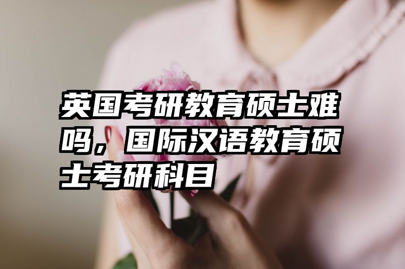 英国考研教育硕士难吗，国际汉语教育硕士考研科目