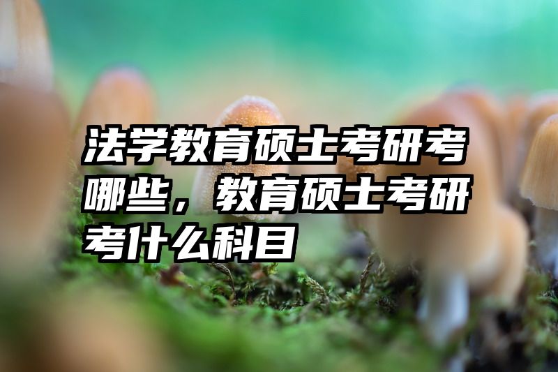 法学教育硕士考研考哪些，教育硕士考研考什么科目