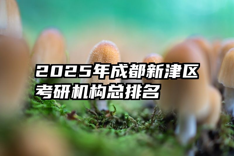 2025年成都新津区考研机构总排名