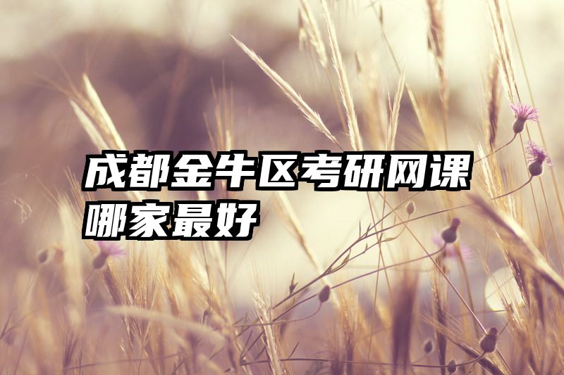 成都金牛区考研网课哪家最好