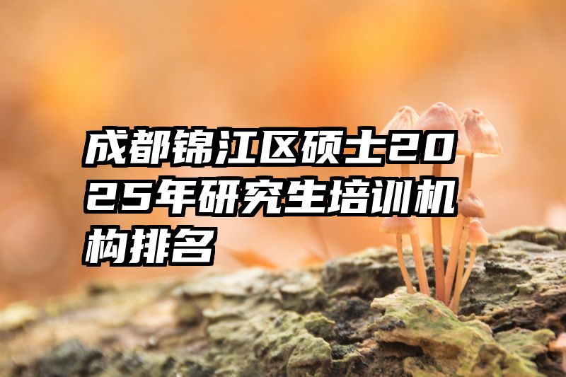 成都锦江区硕士2025年研究生培训机构排名