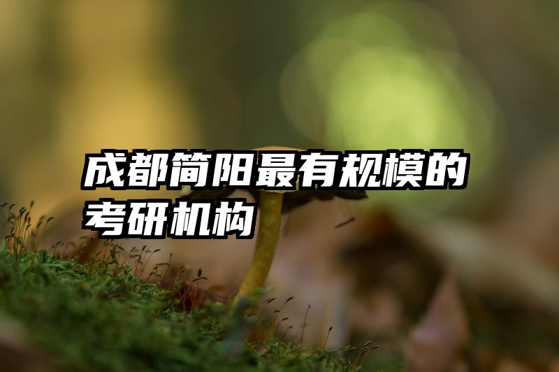 成都简阳最有规模的考研机构