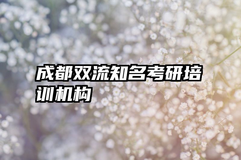 成都双流知名考研培训机构