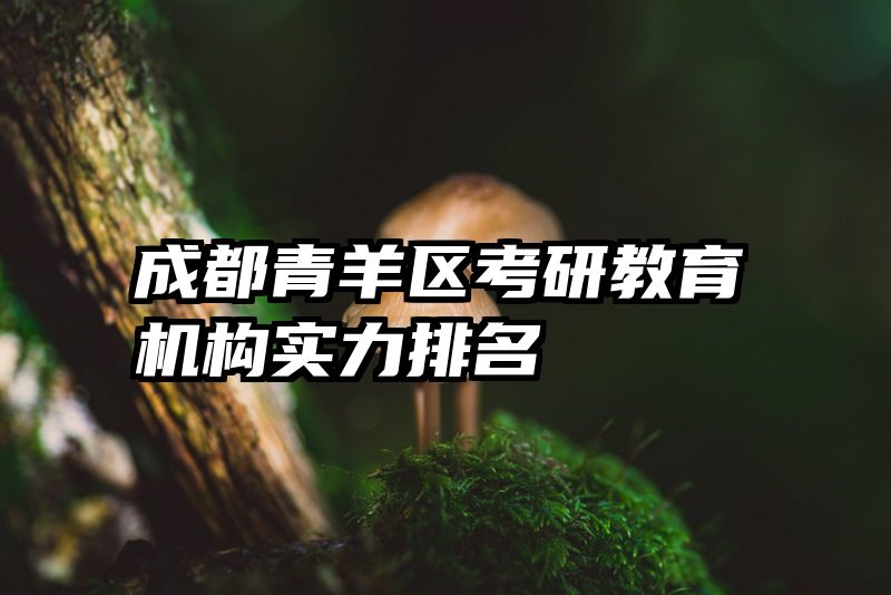 成都青羊区考研教育机构实力排名