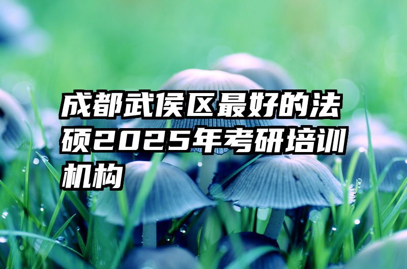 成都武侯区最好的法硕2025年考研培训机构