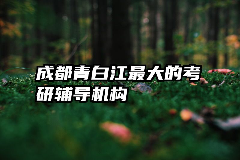 成都青白江最大的考研辅导机构