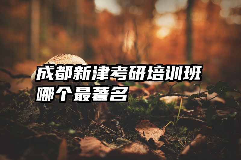 成都新津考研培训班哪个最著名