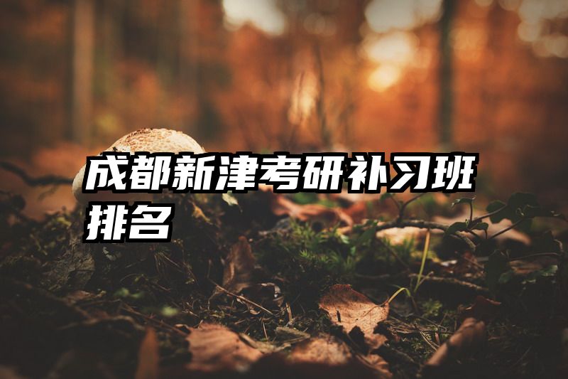 成都新津考研补习班排名