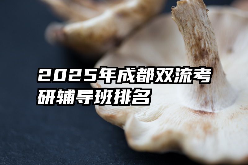 2025年成都双流考研辅导班排名