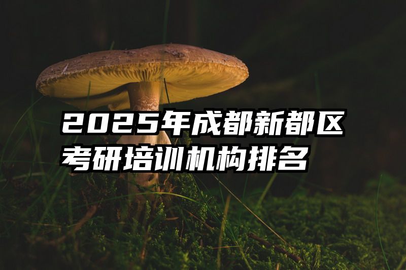 2025年成都新都区考研培训机构排名