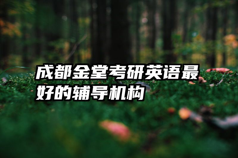 成都金堂考研英语最好的辅导机构