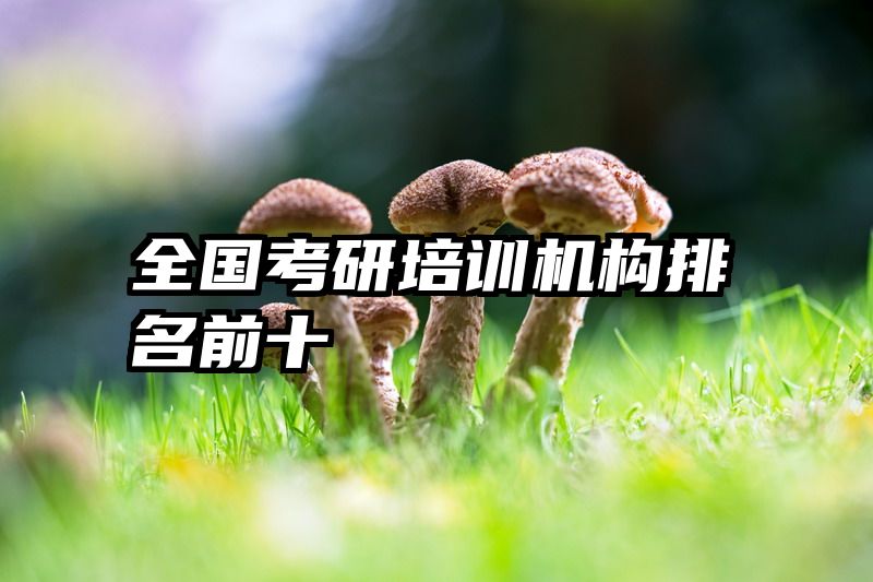 全国考研培训机构排名前十
