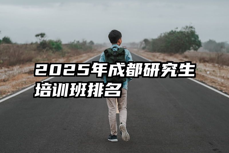 2025年成都研究生培训班排名