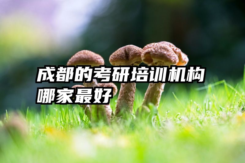 成都的考研培训机构哪家最好