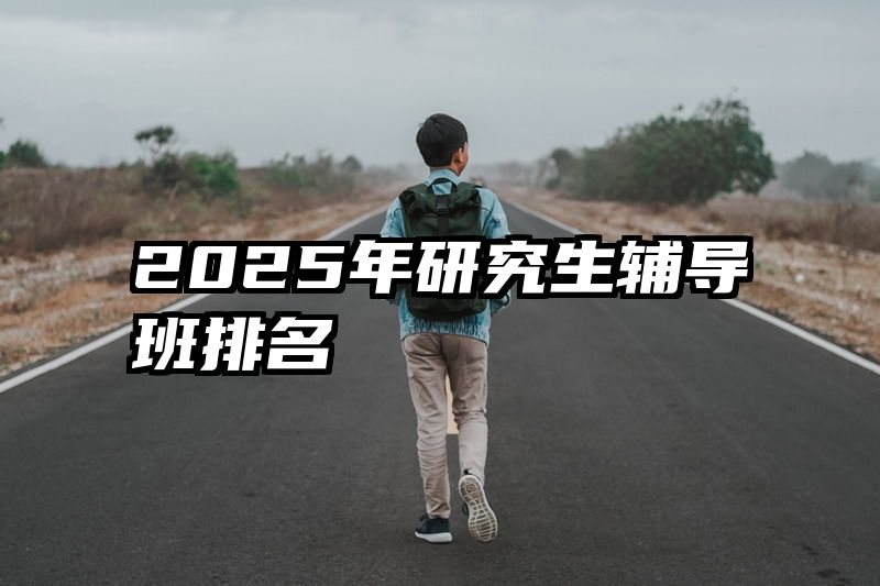 2025年研究生辅导班排名