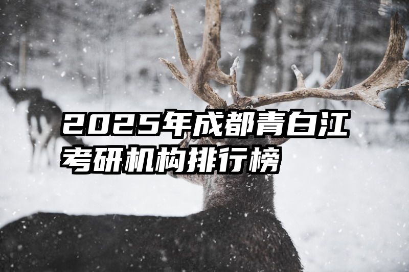2025年成都青白江考研机构排行榜