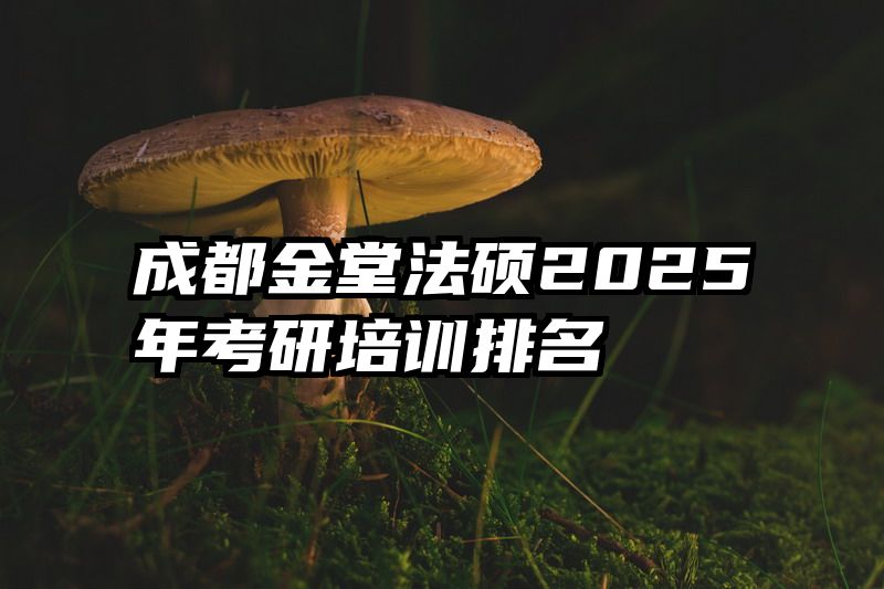 成都金堂法硕2025年考研培训排名