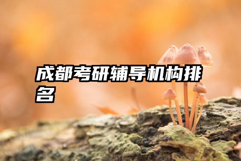 成都考研辅导机构排名