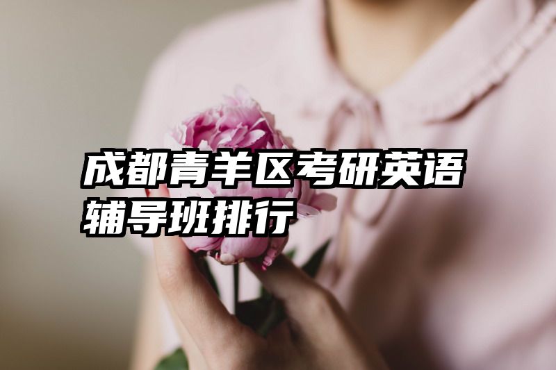 成都青羊区考研英语辅导班排行
