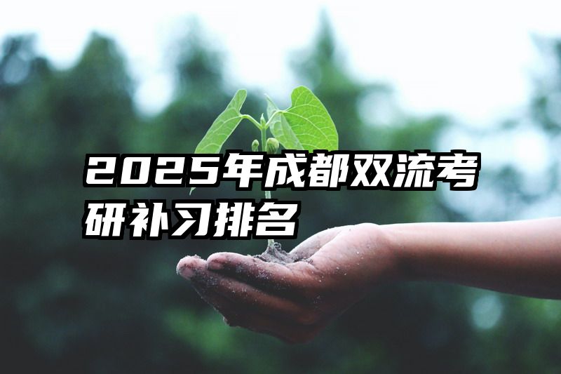 2025年成都双流考研补习排名