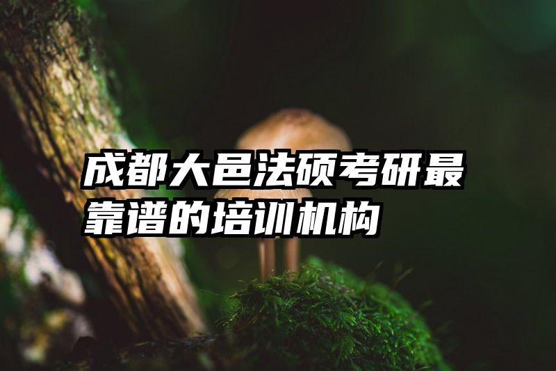 成都大邑法硕考研最靠谱的培训机构