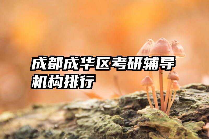 成都成华区考研辅导机构排行