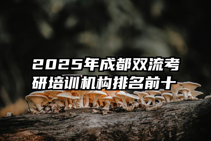 2025年成都双流考研培训机构排名前十