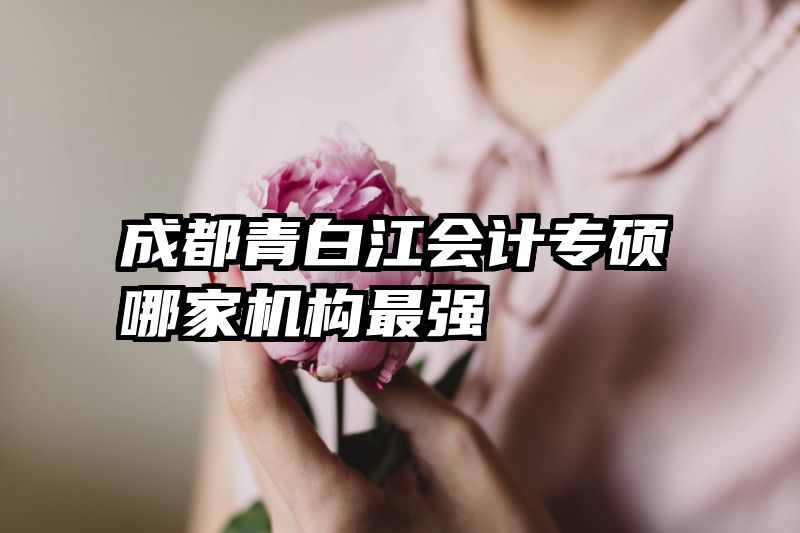 成都青白江会计专硕哪家机构最强