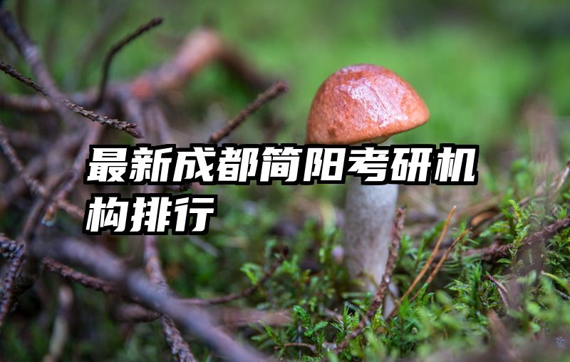 最新成都简阳考研机构排行