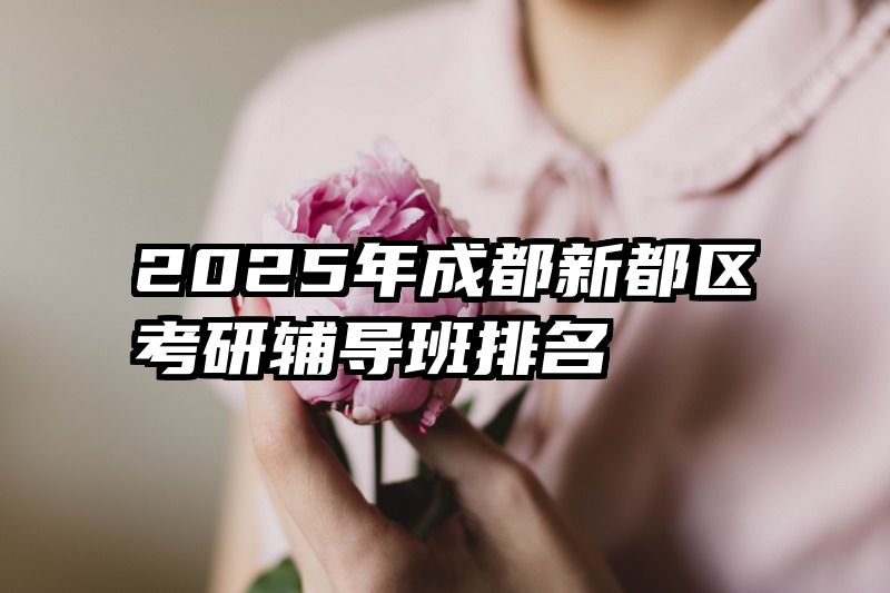 2025年成都新都区考研辅导班排名