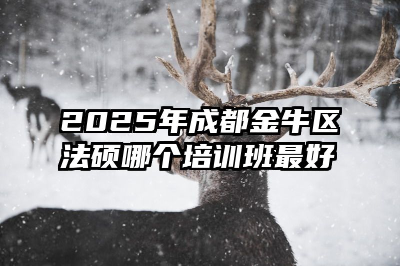 2025年成都金牛区法硕哪个培训班最好