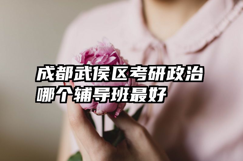 成都武侯区考研政治哪个辅导班最好