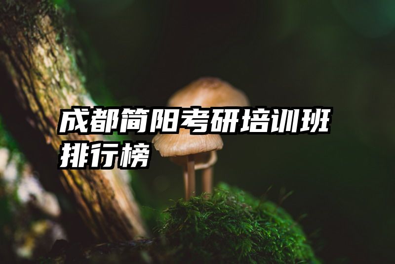 成都简阳考研培训班排行榜
