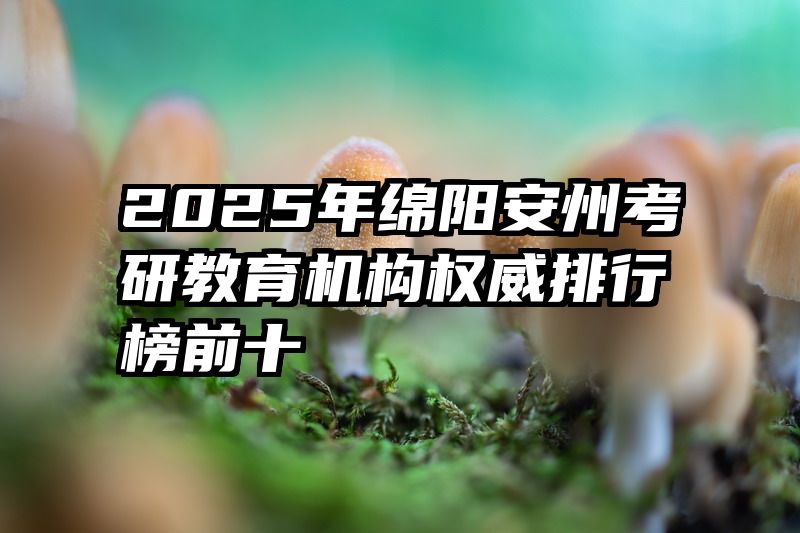 2025年绵阳安州考研教育机构权威排行榜前十