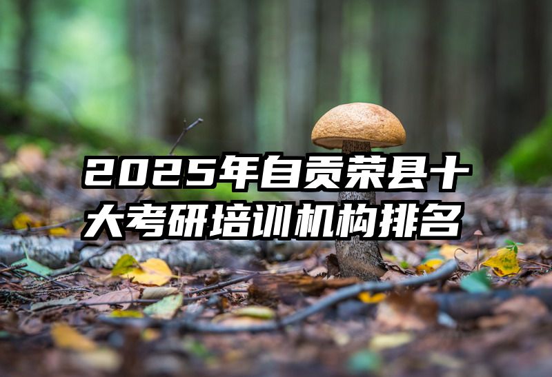 2025年自贡荣县十大考研培训机构排名