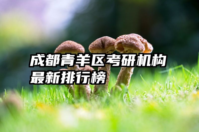 成都青羊区考研机构最新排行榜