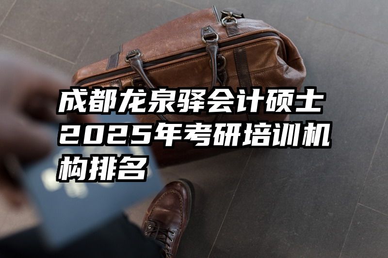 成都龙泉驿会计硕士2025年考研培训机构排名