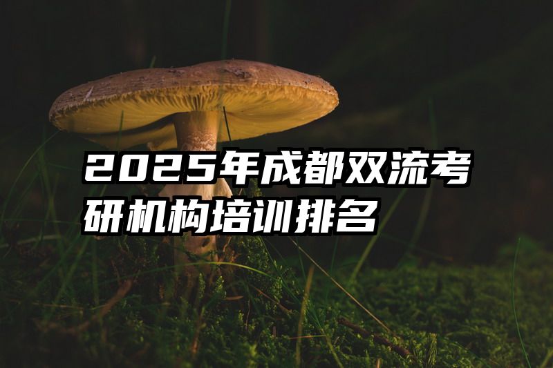 2025年成都双流考研机构培训排名