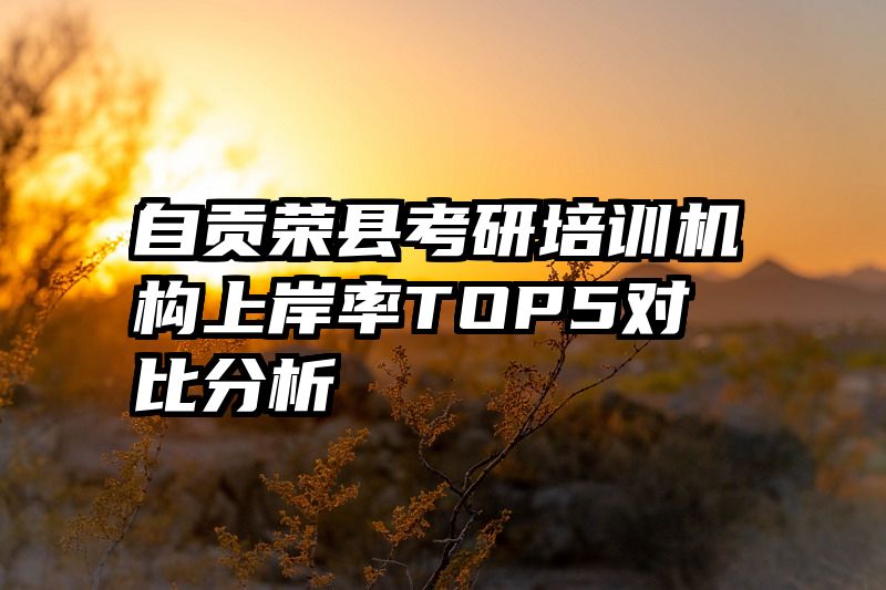 自贡荣县考研培训机构上岸率TOP5对比分析