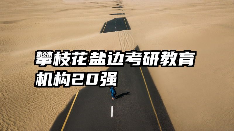 攀枝花盐边考研教育机构20强