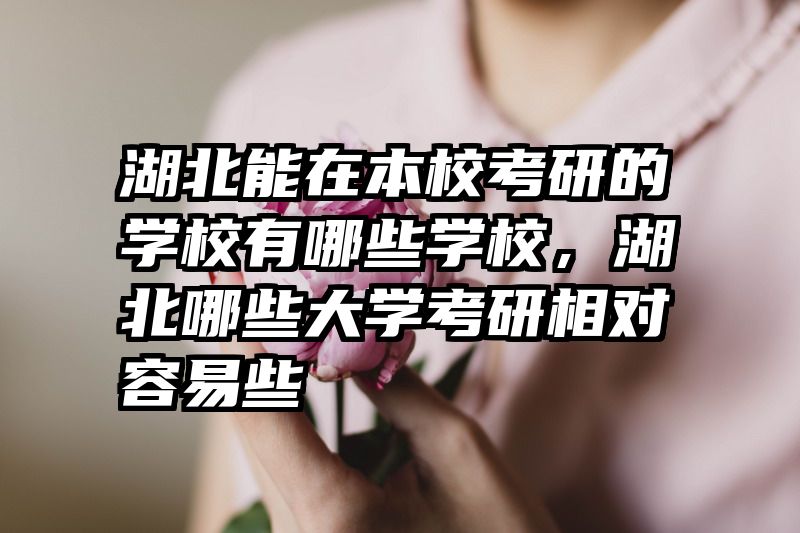 湖北能在本校考研的学校有哪些学校，湖北哪些大学考研相对容易些