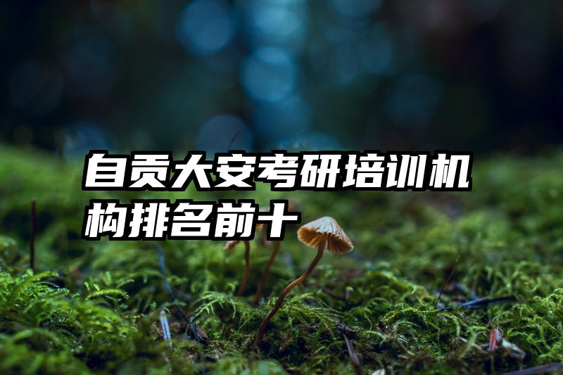 自贡大安考研培训机构排名前十