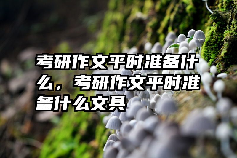 考研作文平时准备什么，考研作文平时准备什么文具