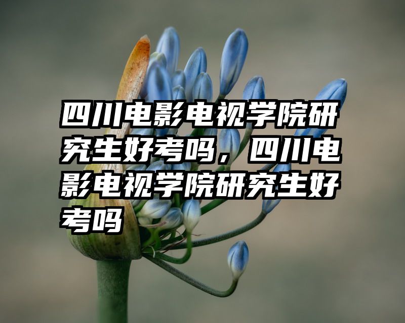 四川电影电视学院研究生好考吗，四川电影电视学院研究生好考吗