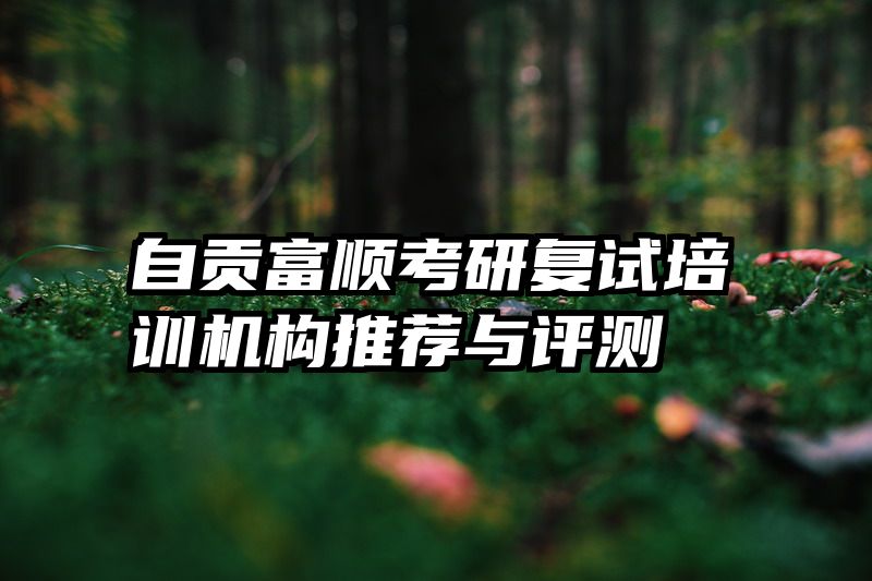 自贡富顺考研复试培训机构推荐与评测