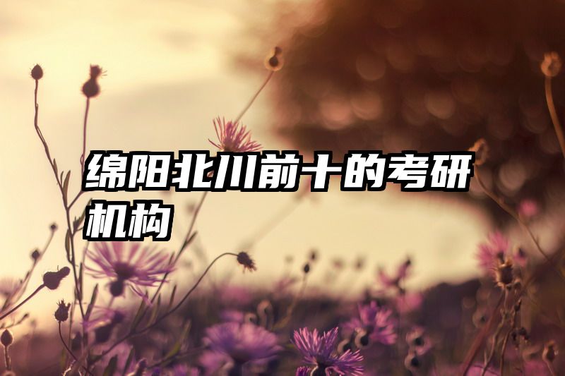 绵阳北川前十的考研机构