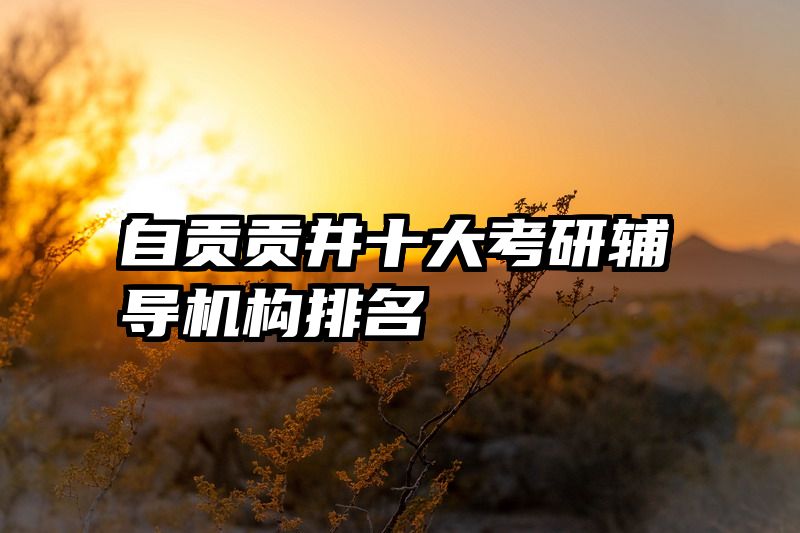 自贡贡井十大考研辅导机构排名