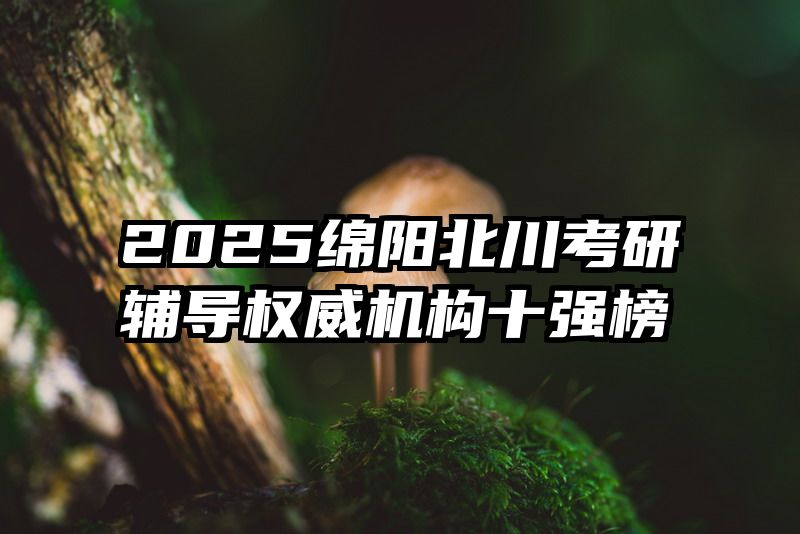 2025绵阳北川考研辅导权威机构十强榜