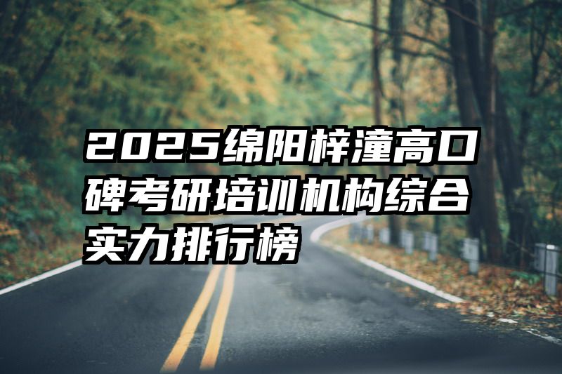 2025绵阳梓潼高口碑考研培训机构综合实力排行榜