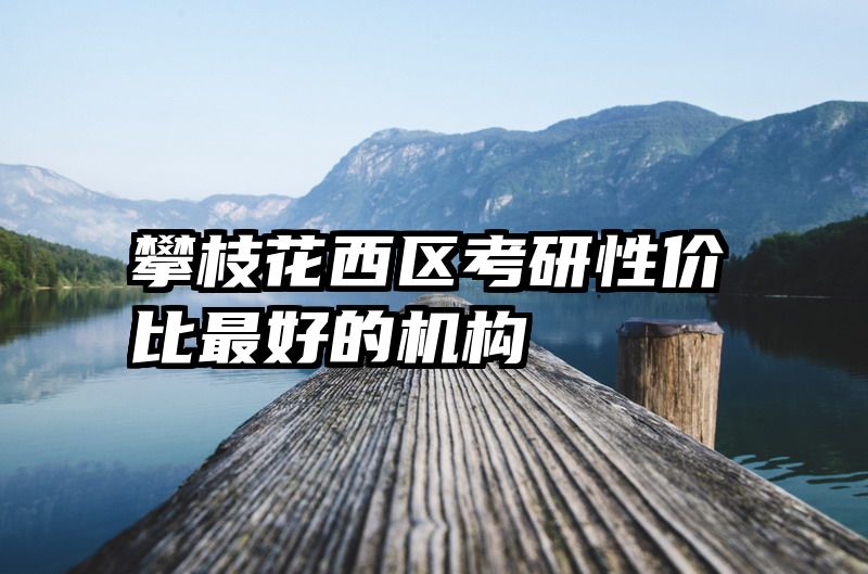 攀枝花西区考研性价比最好的机构